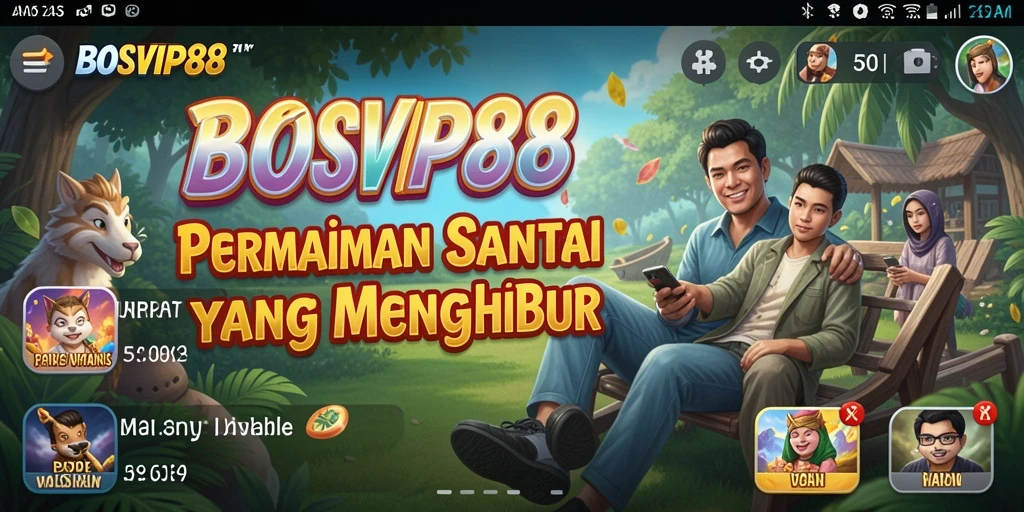 Tampilan gameplay BOSVIP88 yang seru dan penuh warna.