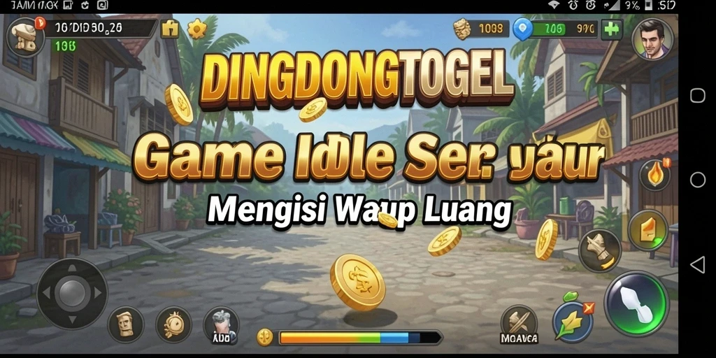 Screenshot gameplay DINGDONGTOGEL menampilkan tantangan menarik dalam game Idle.