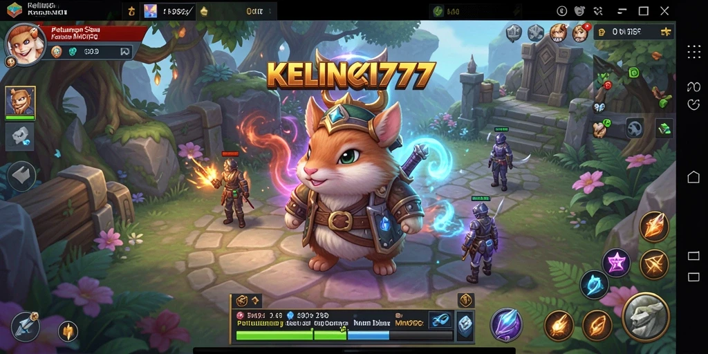 Tampilan gameplay menarik dari KELINCI777 dalam dunia MMORPG.