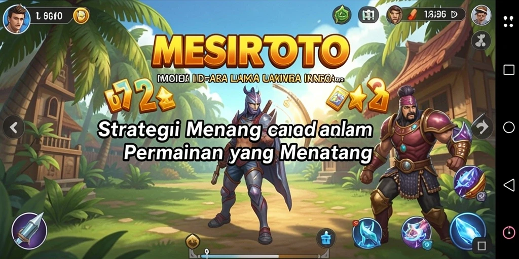 Tampilan gameplay menarik dan penuh strategi di MESIRTOTO.