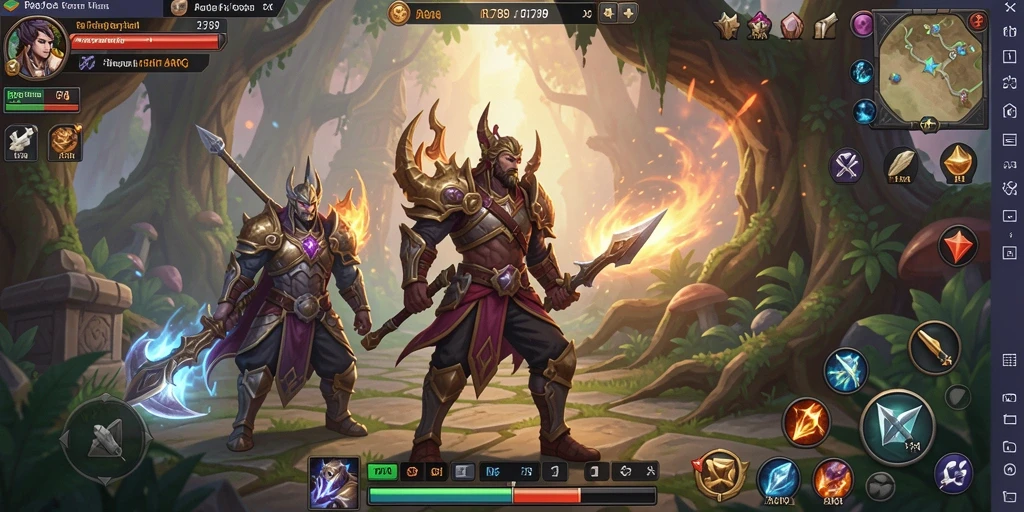 Tampilan gameplay seru di dunia ARPG RR789.