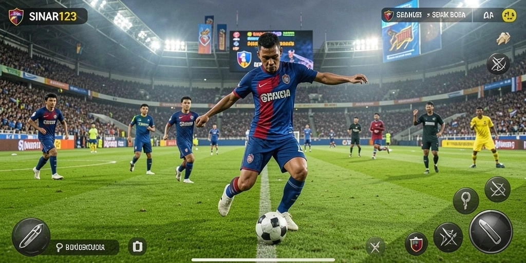 Gambaran menarik dari gameplay sepak bola SINAR123.