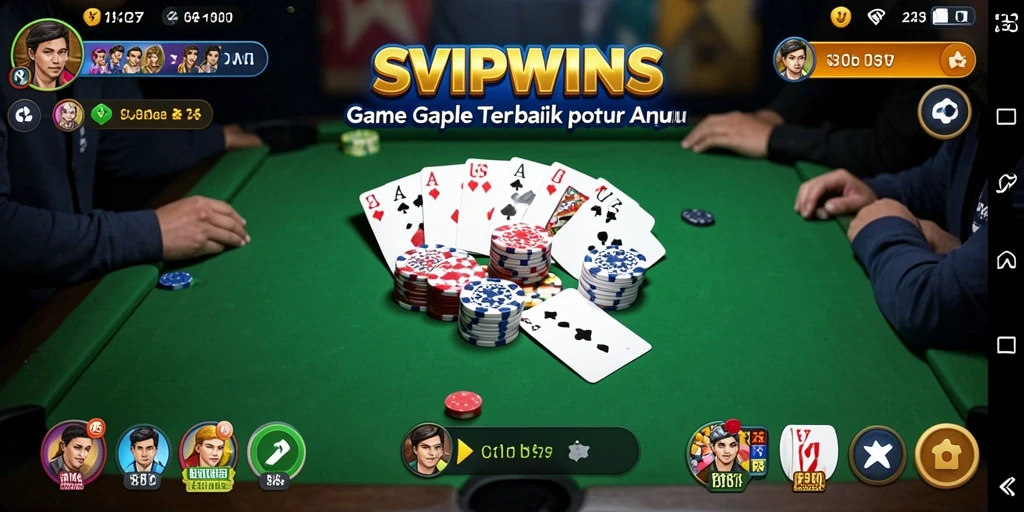 Tampilan gameplay Gaple yang menarik di SVIPWINS.